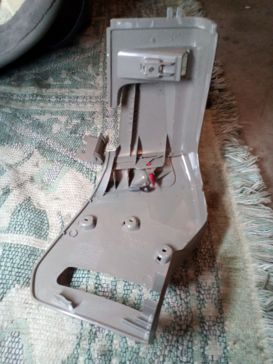 Rear seat release button