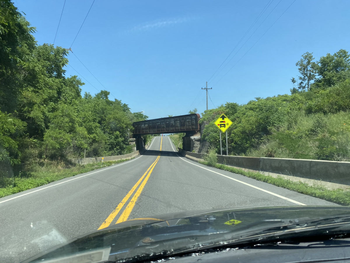That railroad trestle connected two side of the largest cache of nuclear weapons in the world, the Seneca Army Depot