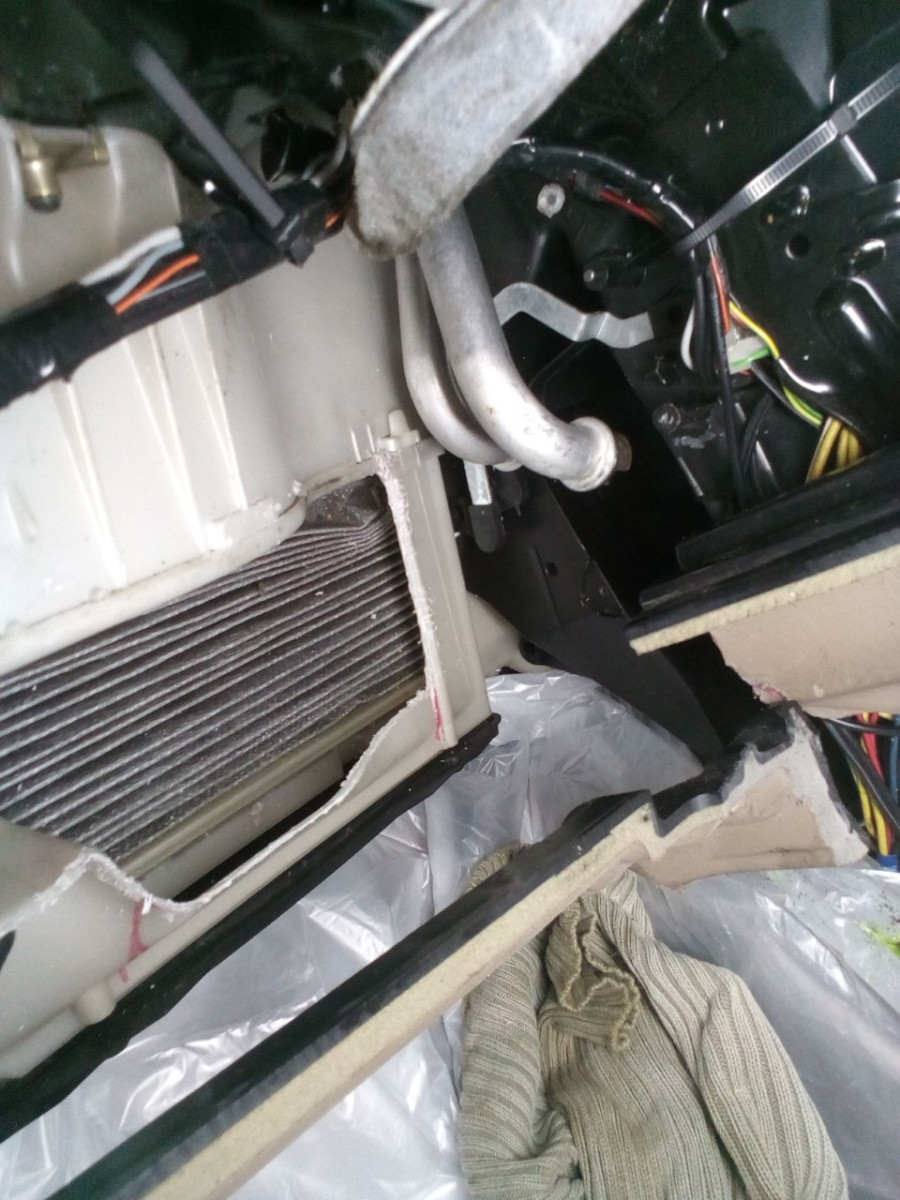 RHD heat exchanger removal