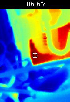 Compressor temperature after running for 5 minutes