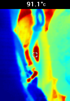 Backside of compressor