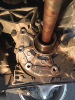 BG removed and CV axle reinstalled