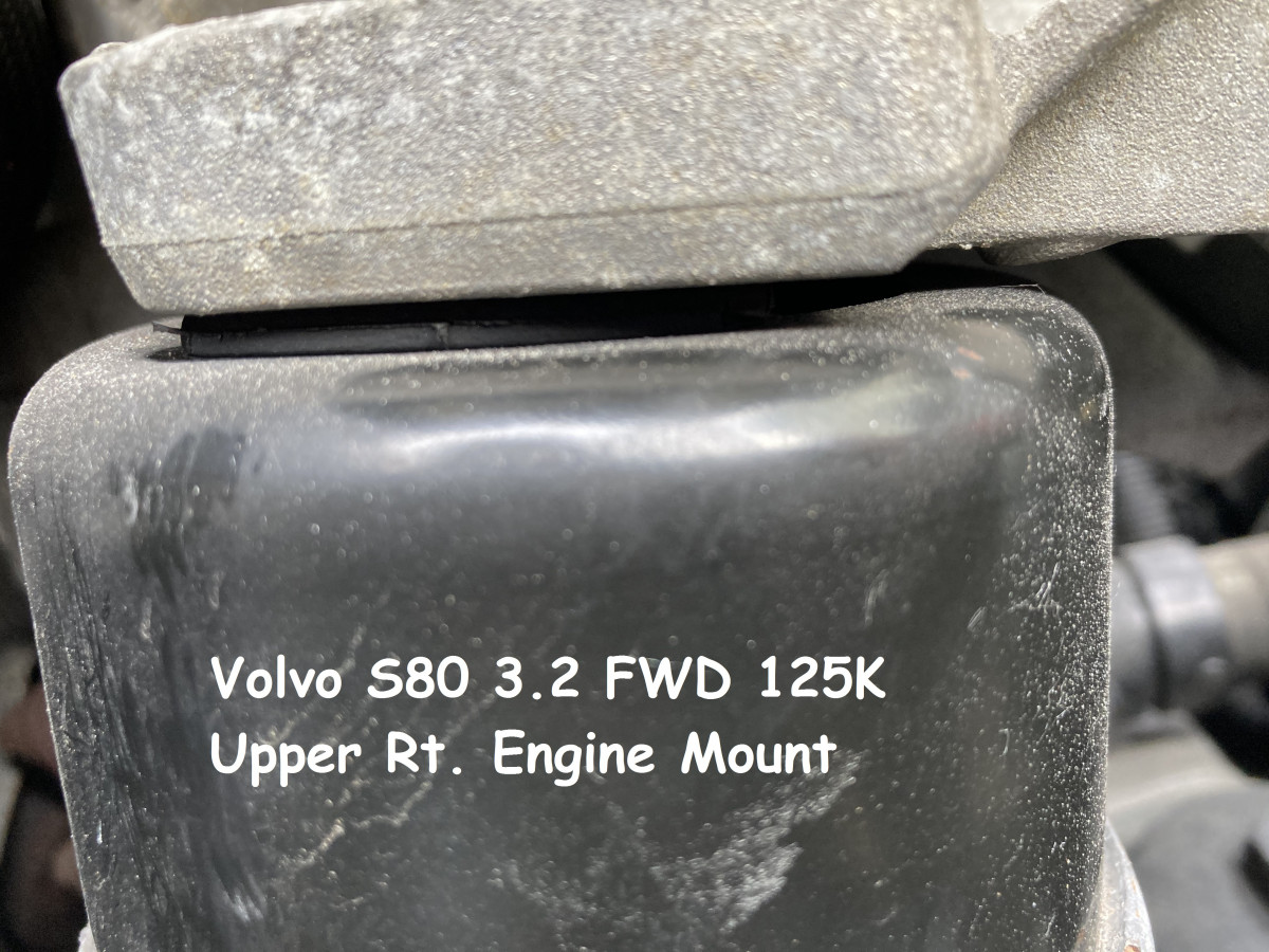 Original mount compressed gap.