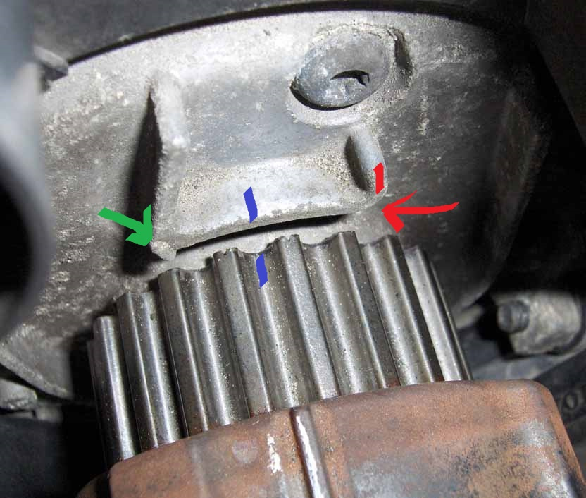 correct timing marks