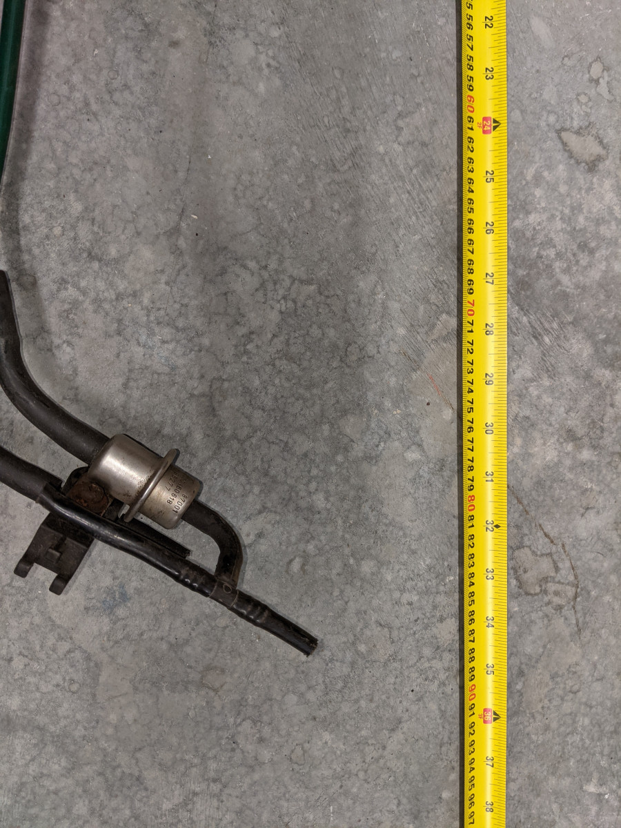 Length of return pipe to ejector