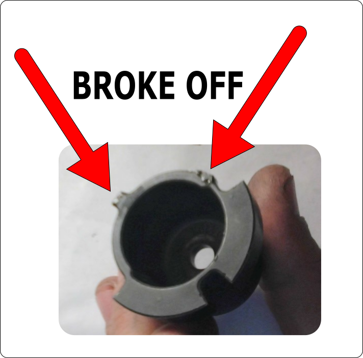 Broken notches on intake camshaft reluctor wheel