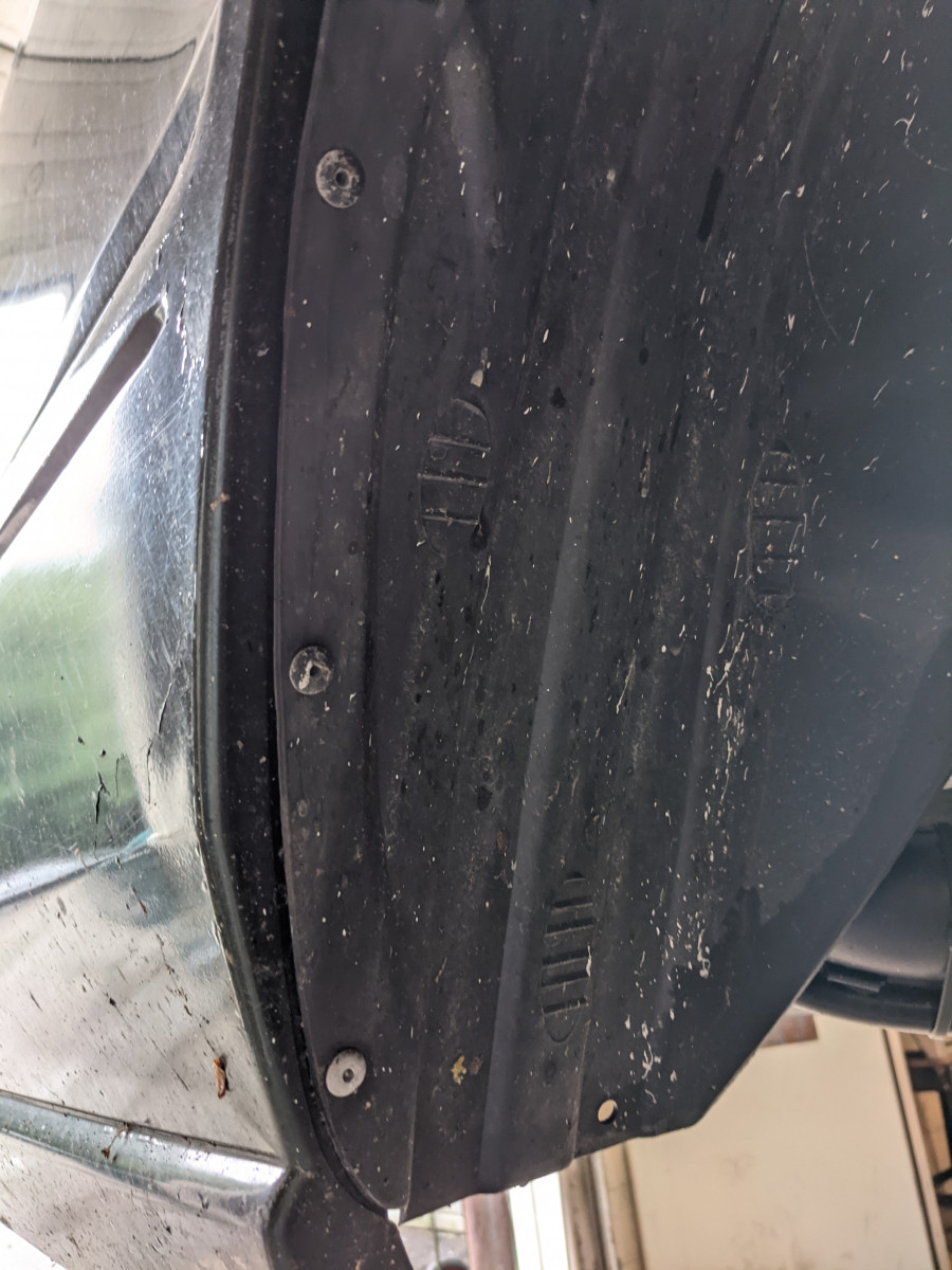 There's a hole for the mudflap.