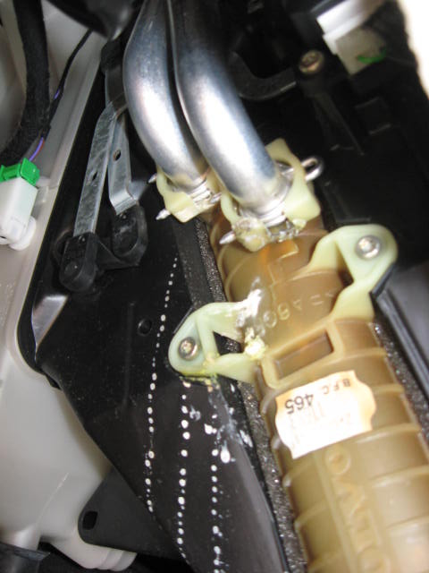 You can see the stain from the leak - seems pretty obvious that this is the problem.