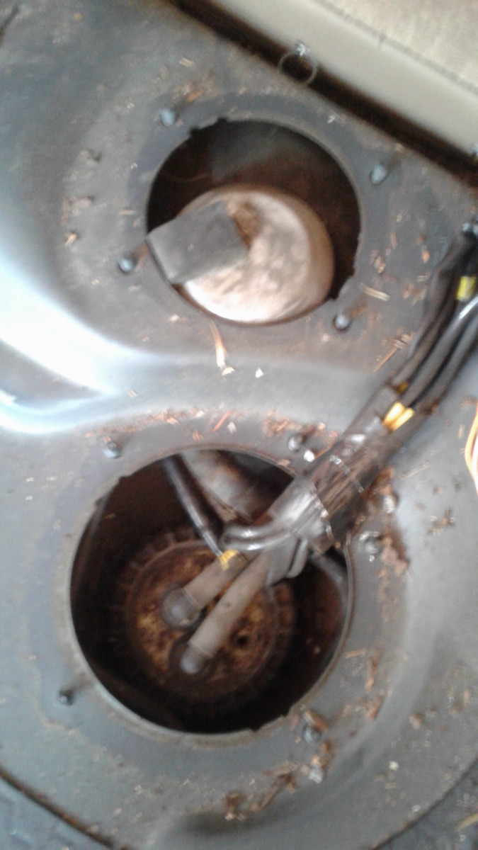 Both access panels opened