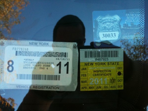 Inspection sticker valid until Nov 2011 Along with VIN Number on registration sticker
