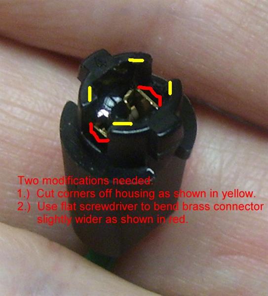 Socket modification details.