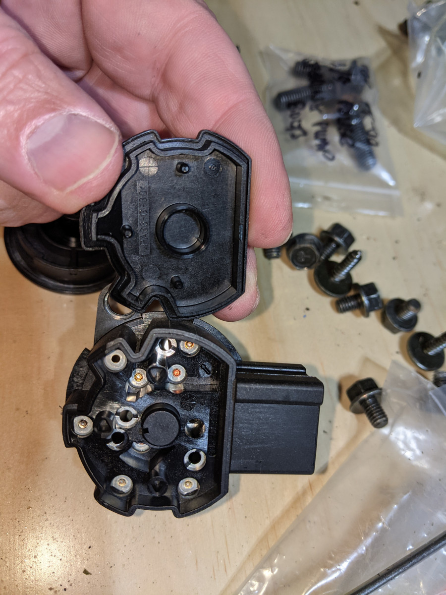 Base cover removed from switch