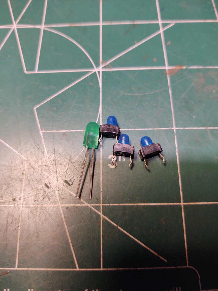 new bulbs and green standard LED