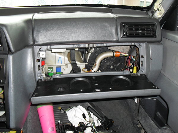 Passenger side, air bag disconnected