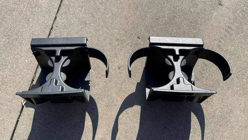 Broken arm on left side unit.