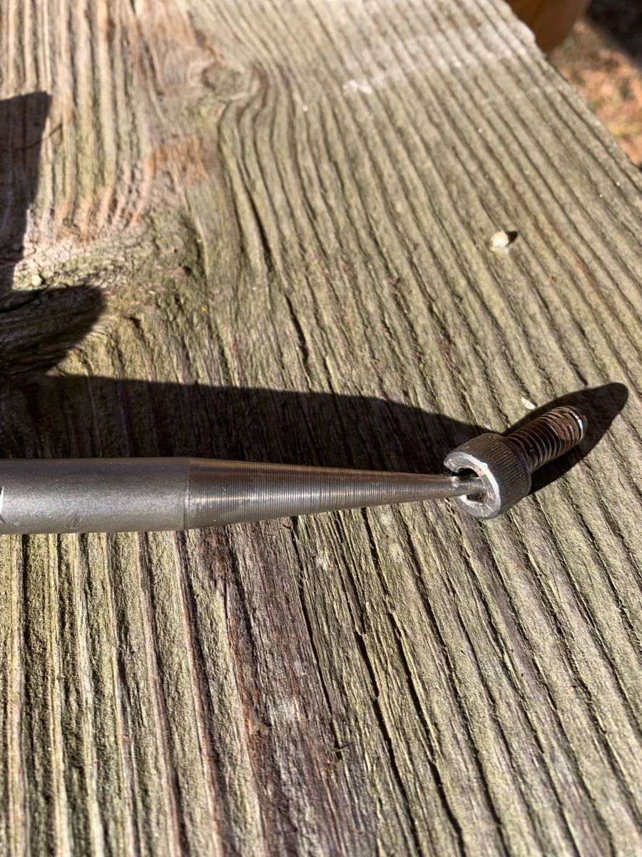 Will sit in socket head about like this