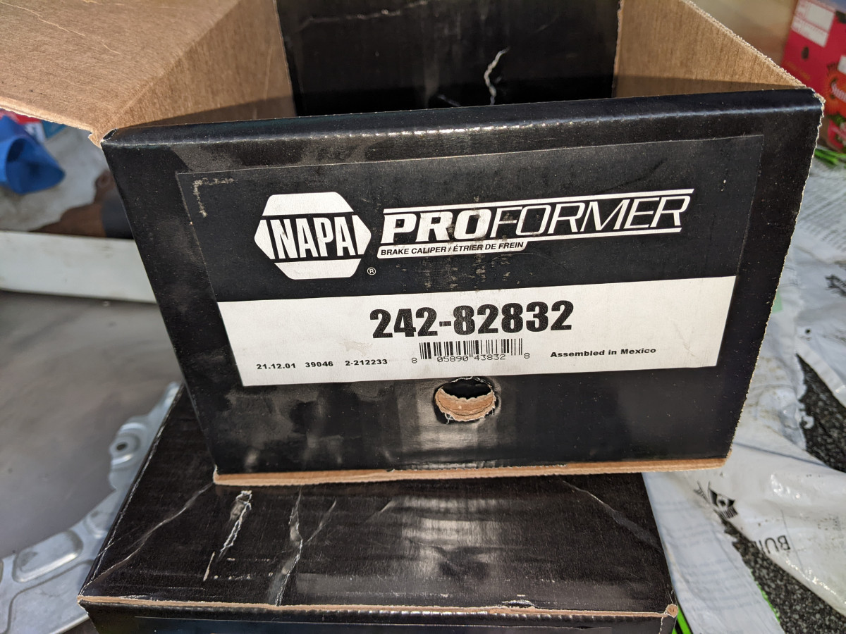 NAPA rebuilt caliper part number