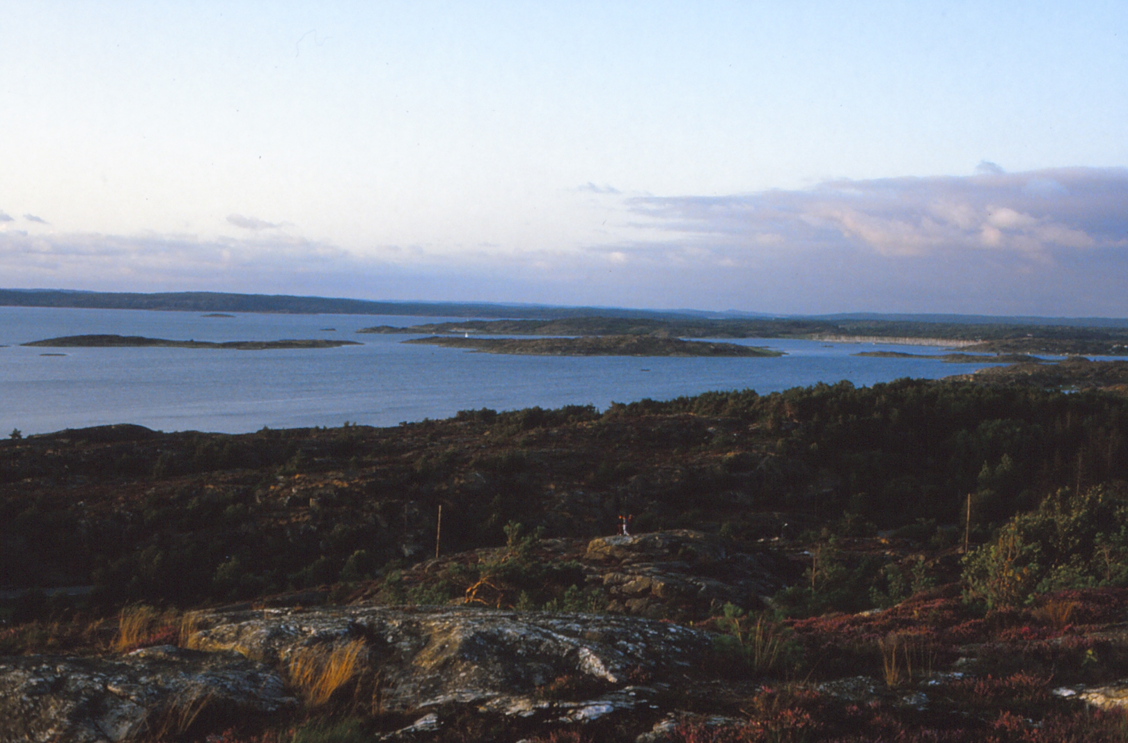 View northeast from the rocks behind the campground