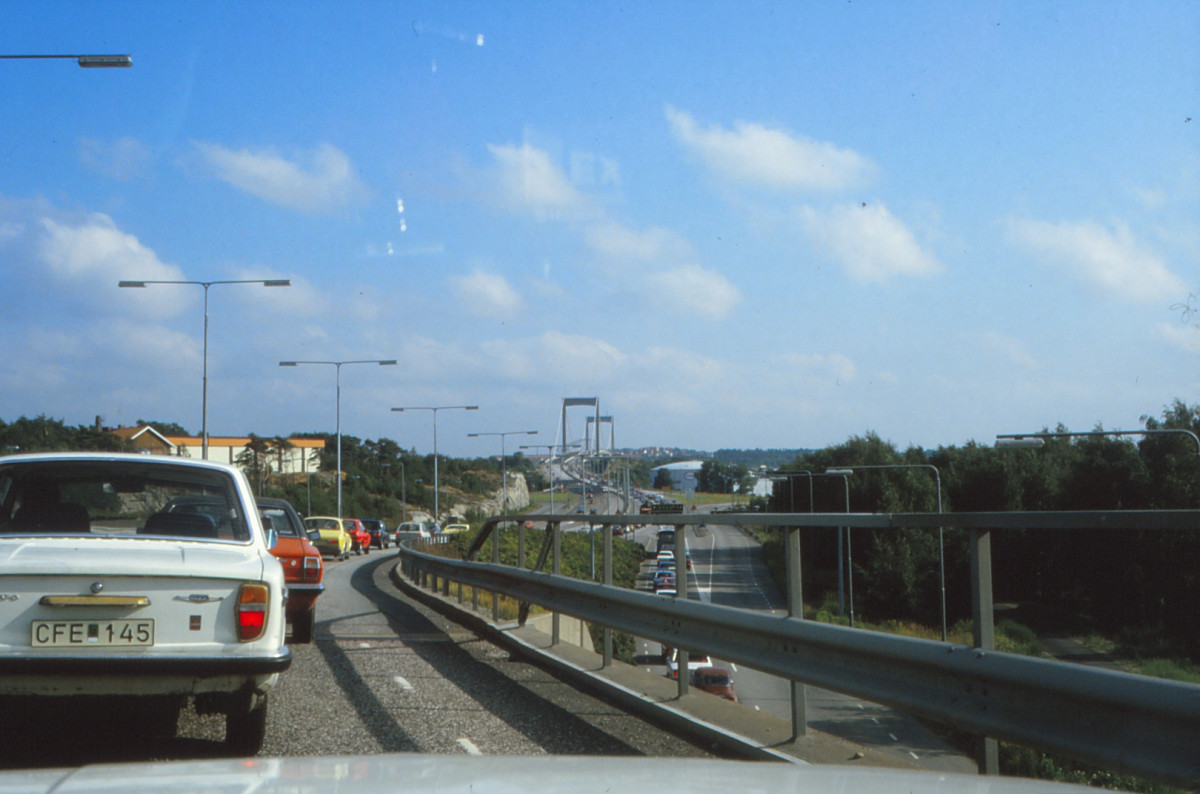 Bridge going into Gothenburg.  Obvious Volvo content