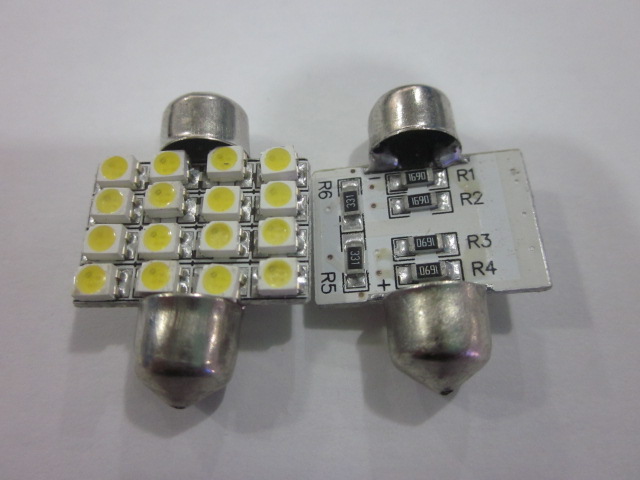 Festoon bulb with SMD