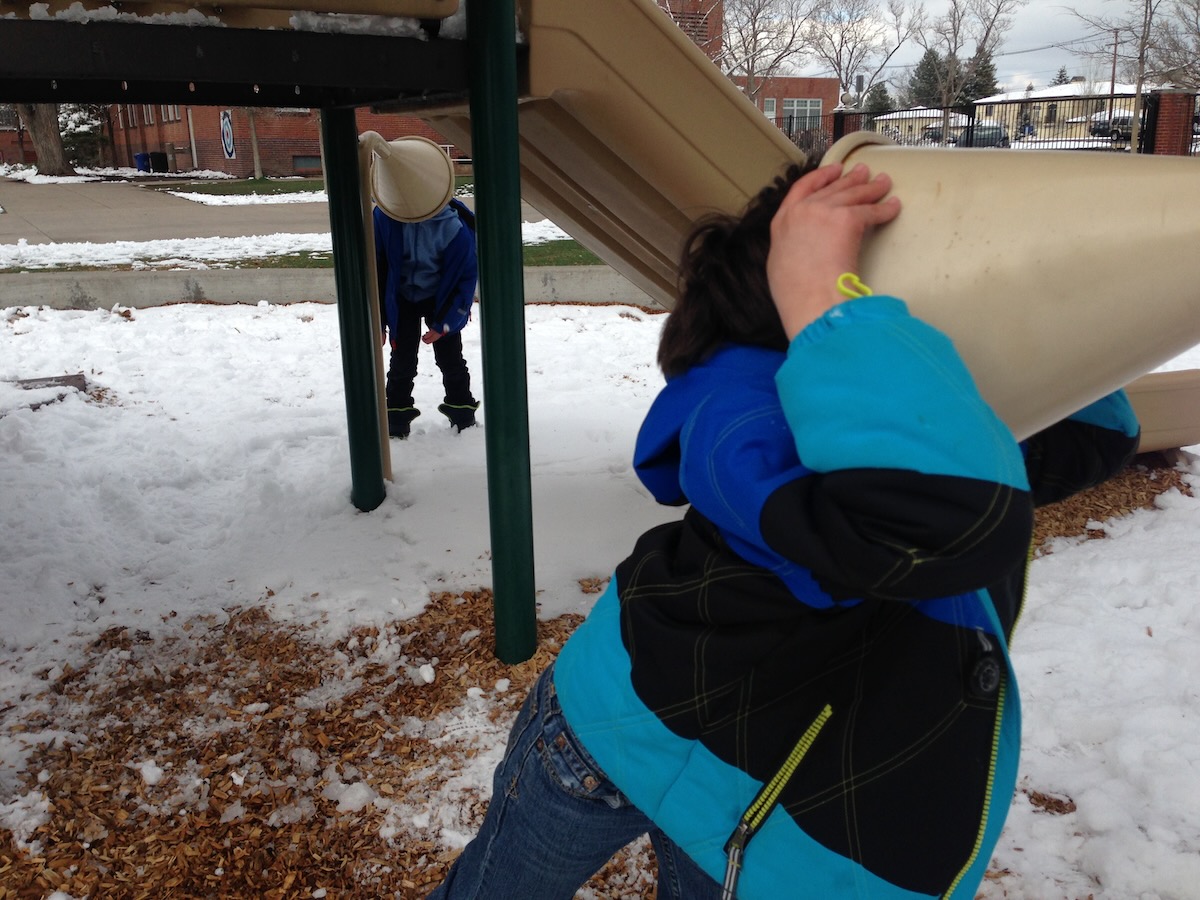 My son (L) at school with his friend Max, 2016 almost to the day