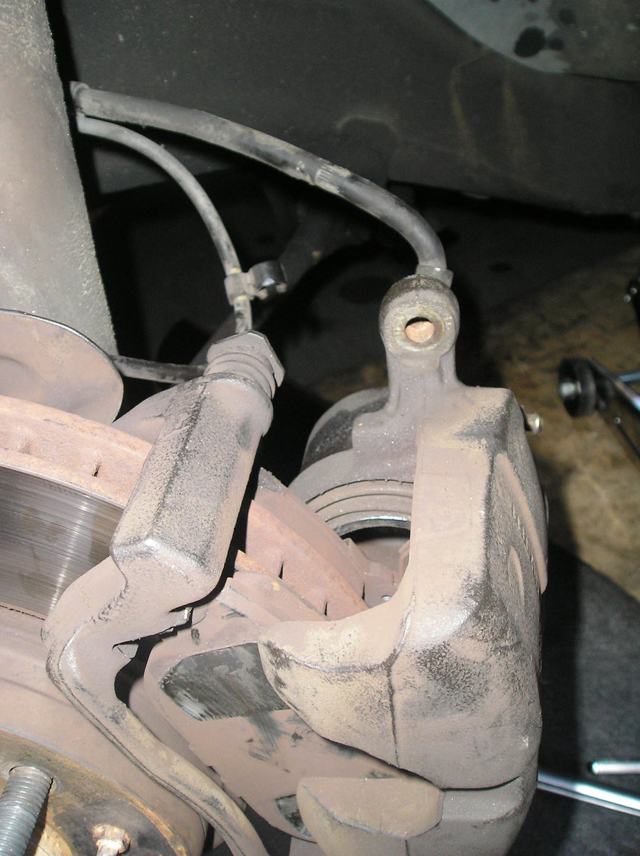 removing the caliper