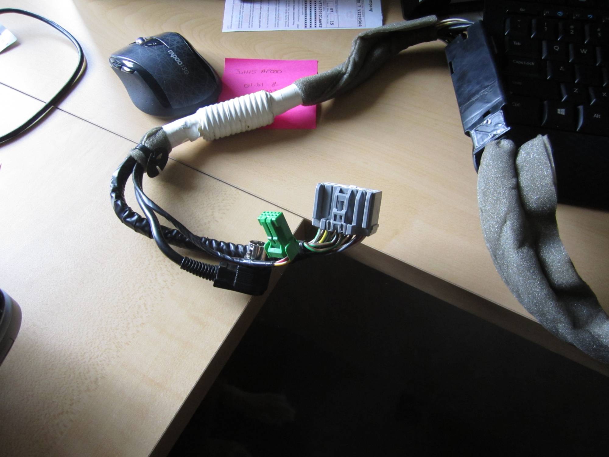 Amplifier end of the cable