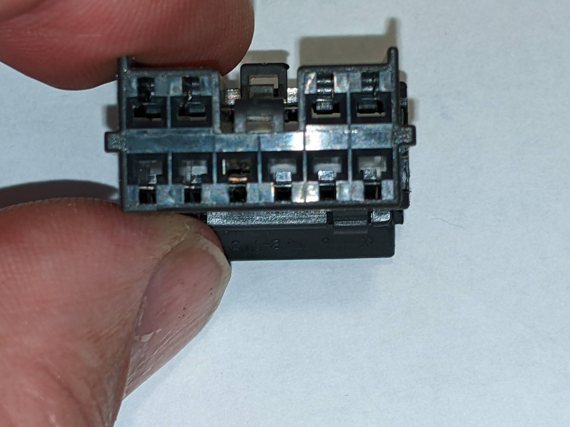 Front of connector