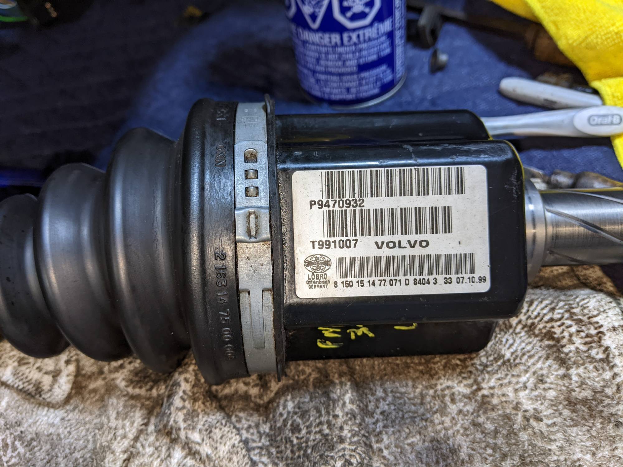 LHF AWD axle from 00 S70 AWD