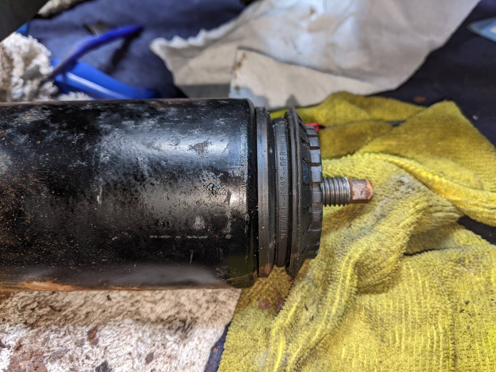 Upper Nivomat seat glued in place