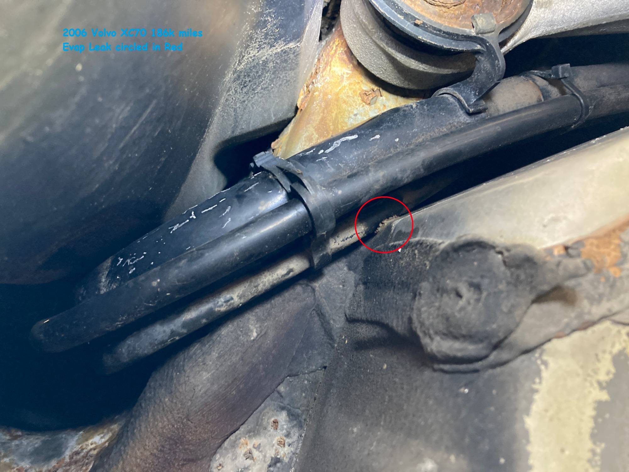 Line with pinhole in it