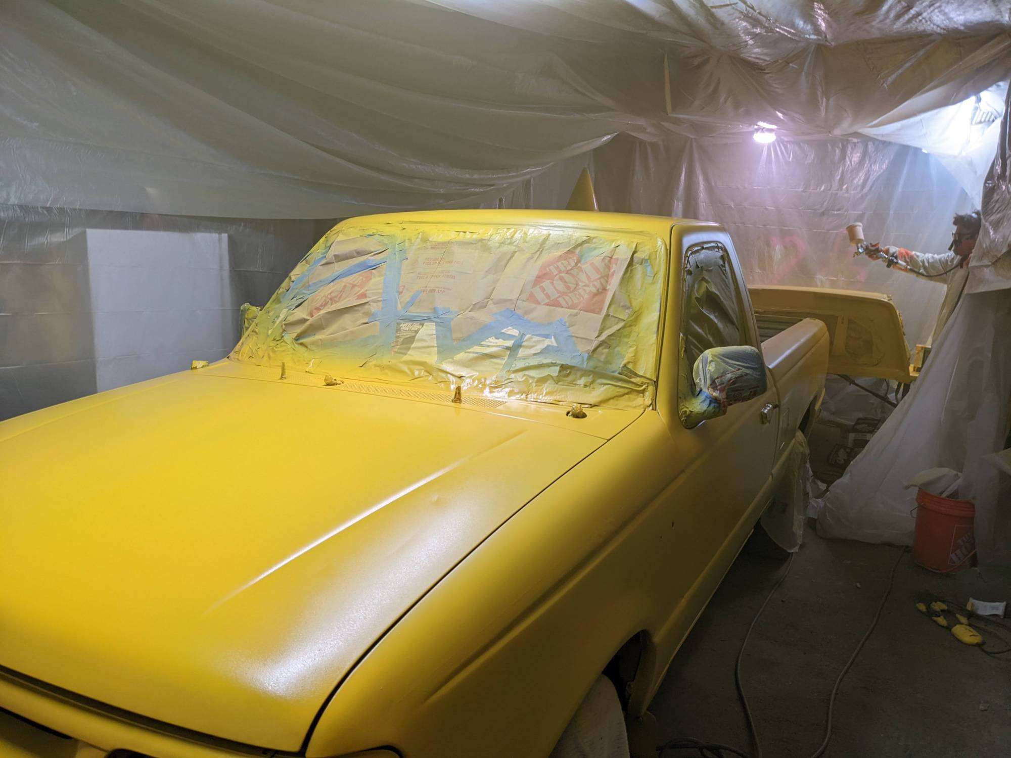 turning my parents barn into a spray booth