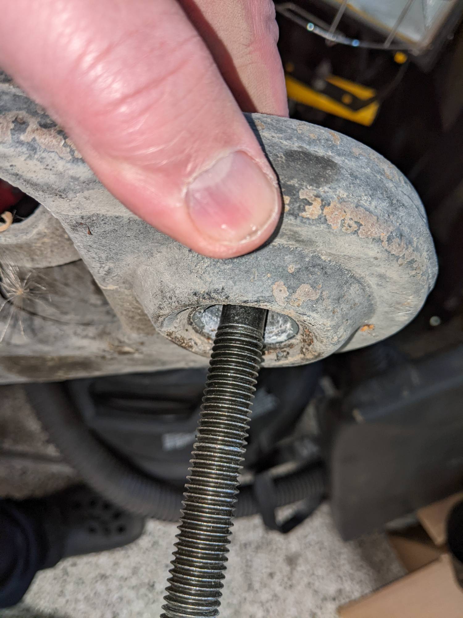 Long bolt from wrong side