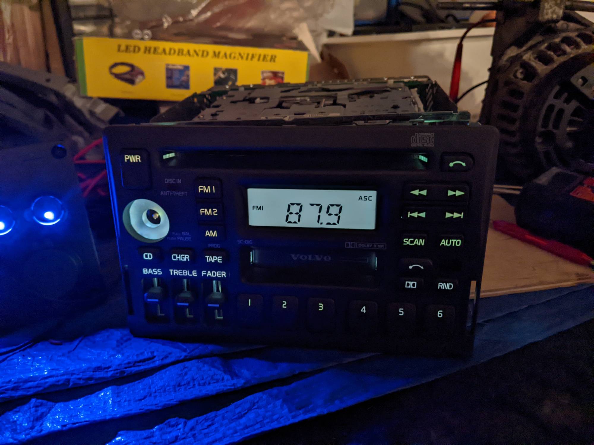 Bulbs replaced and face plate not re-fitted