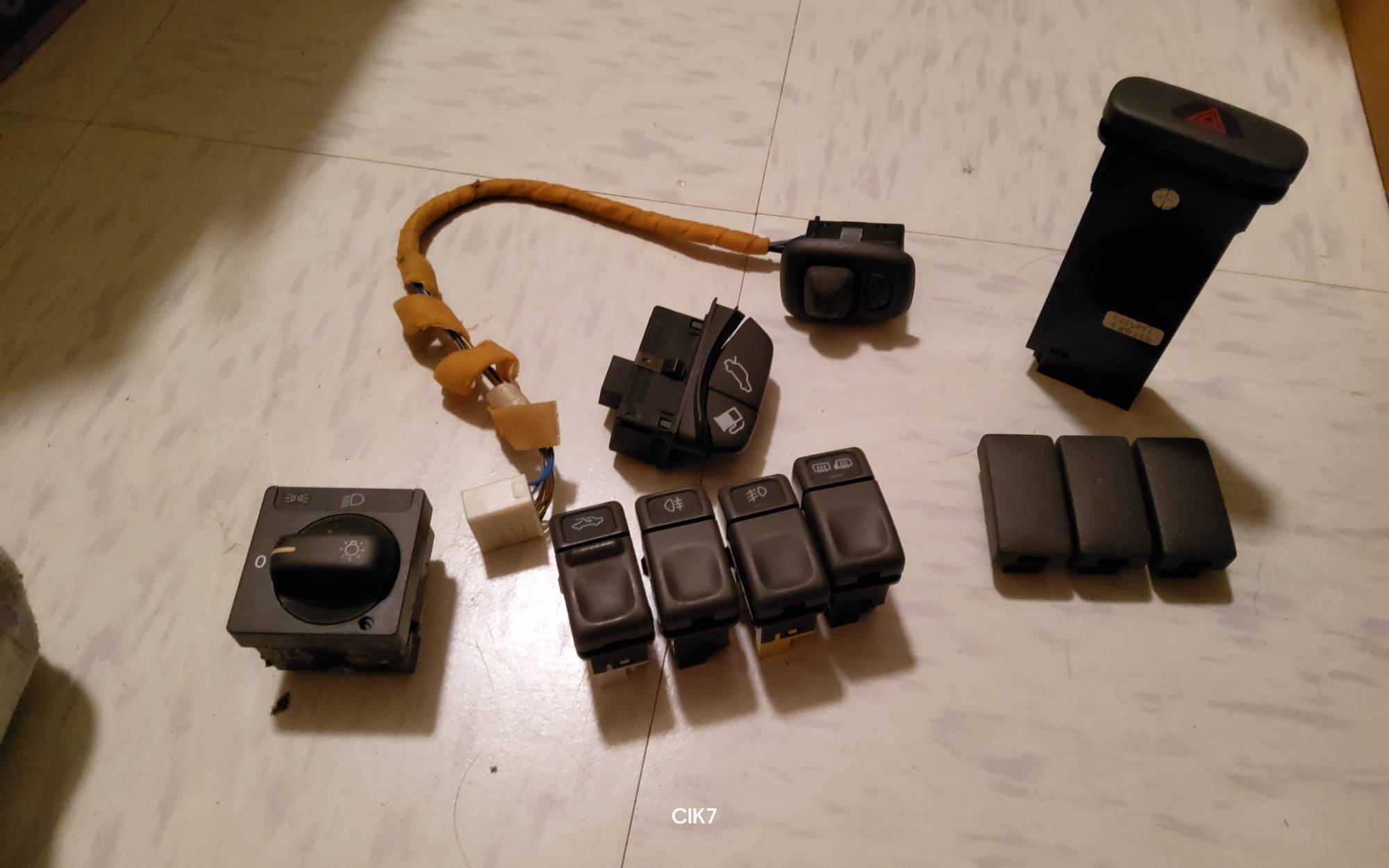 Bundle of various switches, buttons, hazard flasher switch $50 free ship