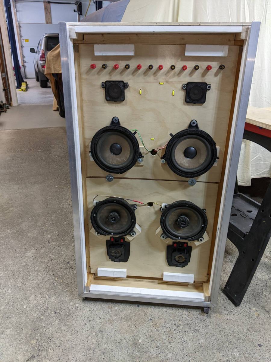 This is the speaker system box completed