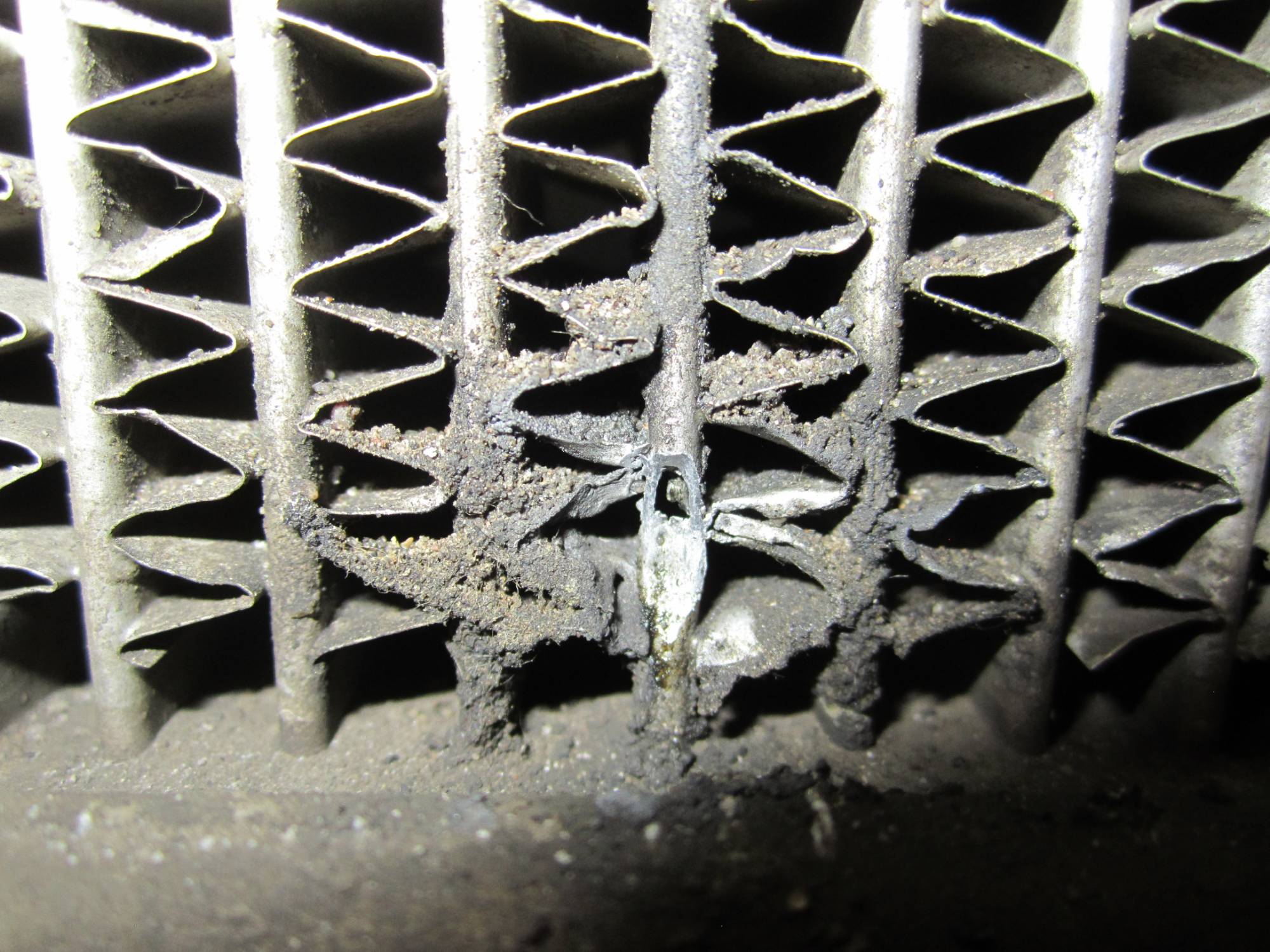 Hole in lower middle of intercooler