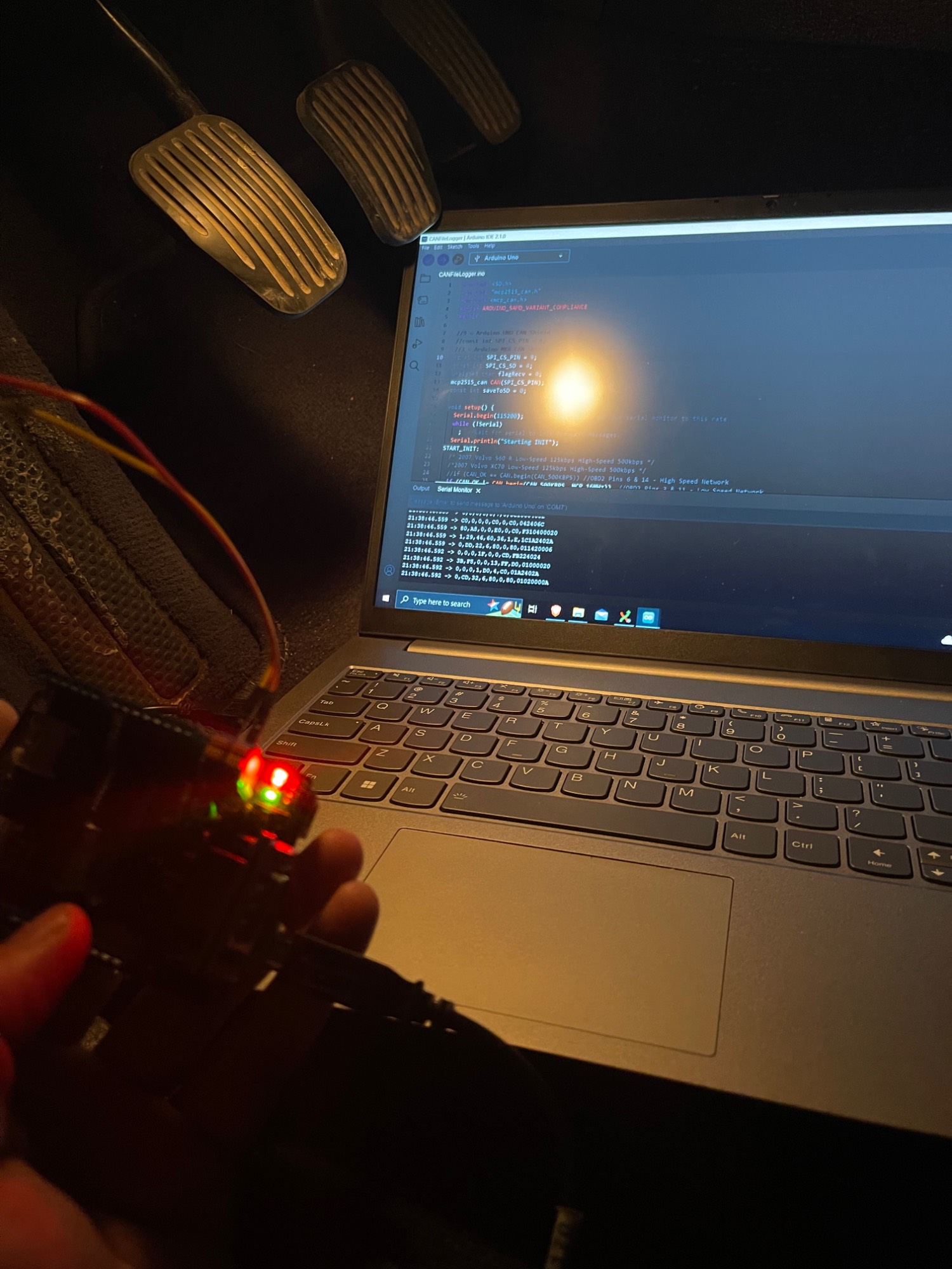 Logging working on obd2 port