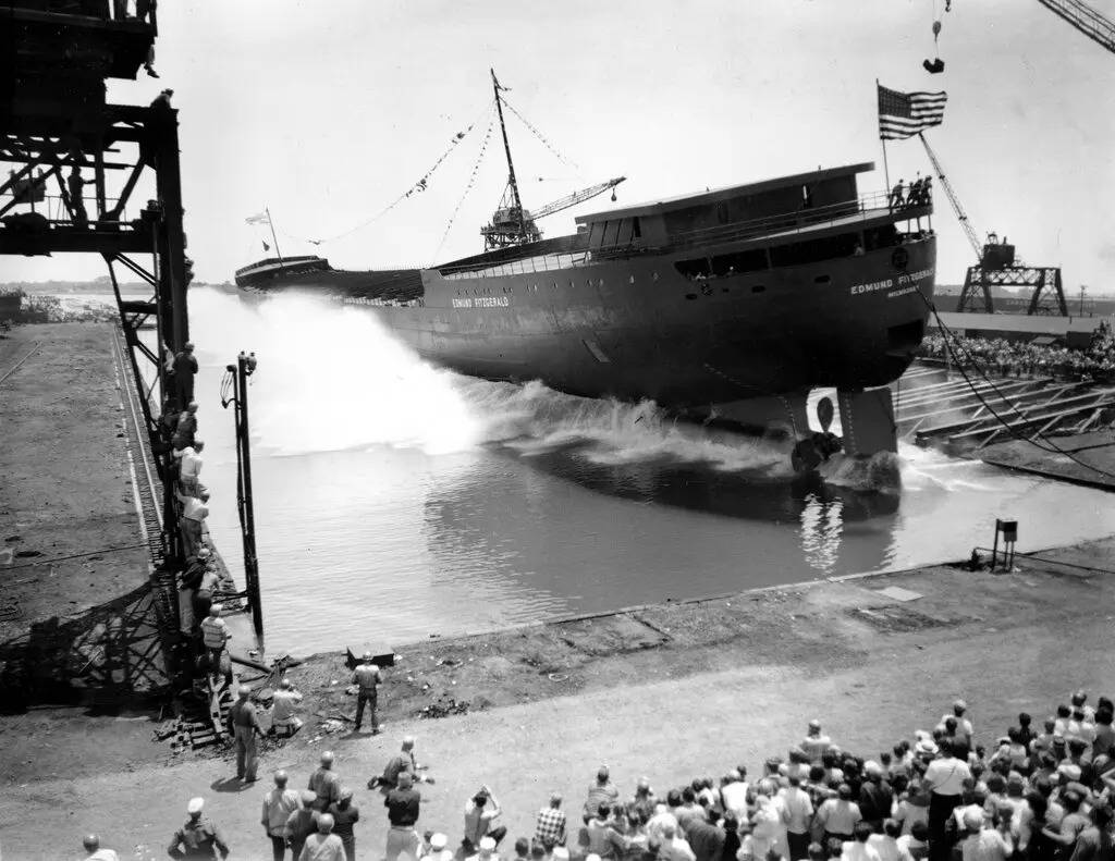 Edmund Fitzgerald launch 1958.jpg