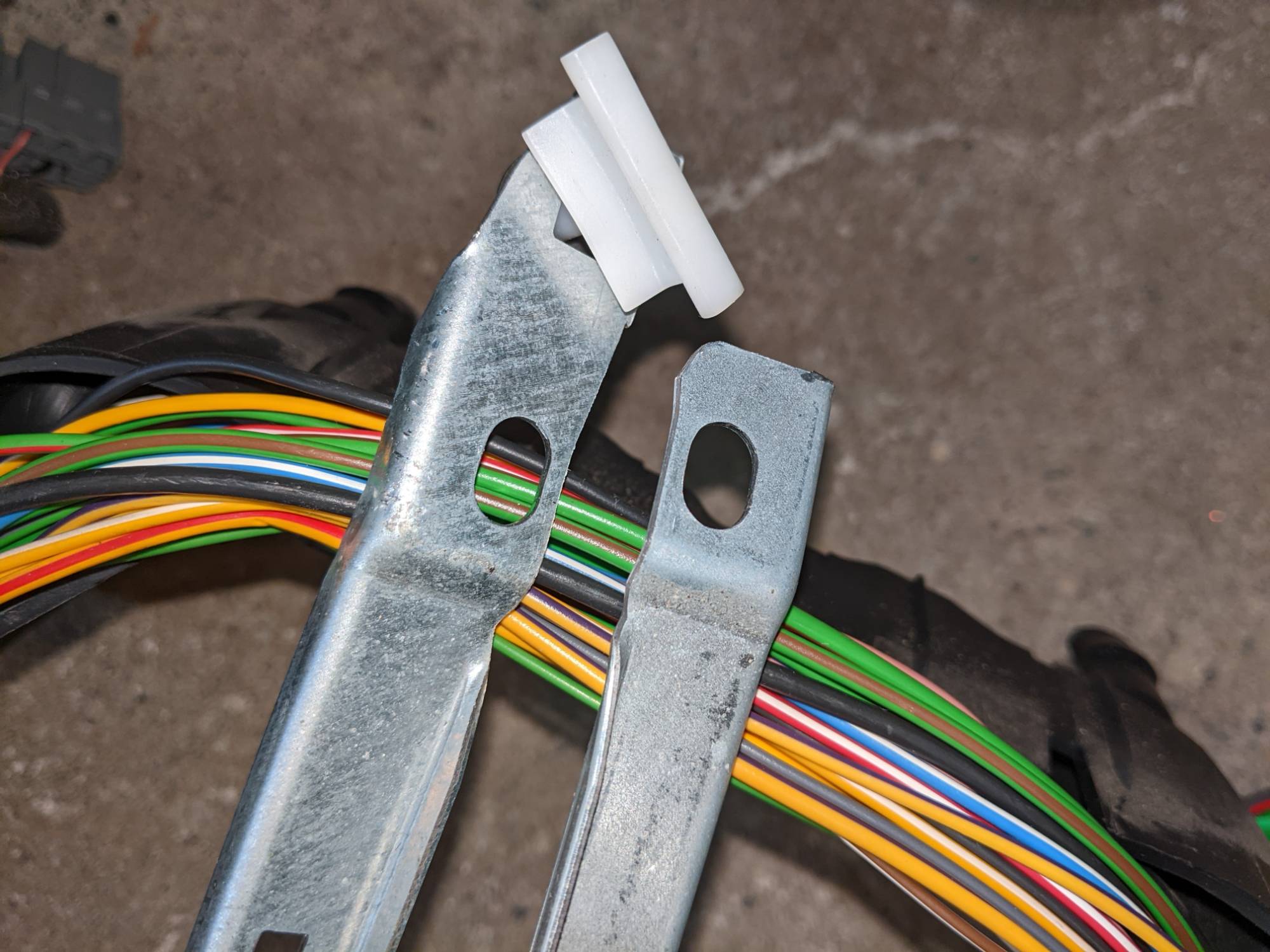 Bracket s with LHS trim mount removed