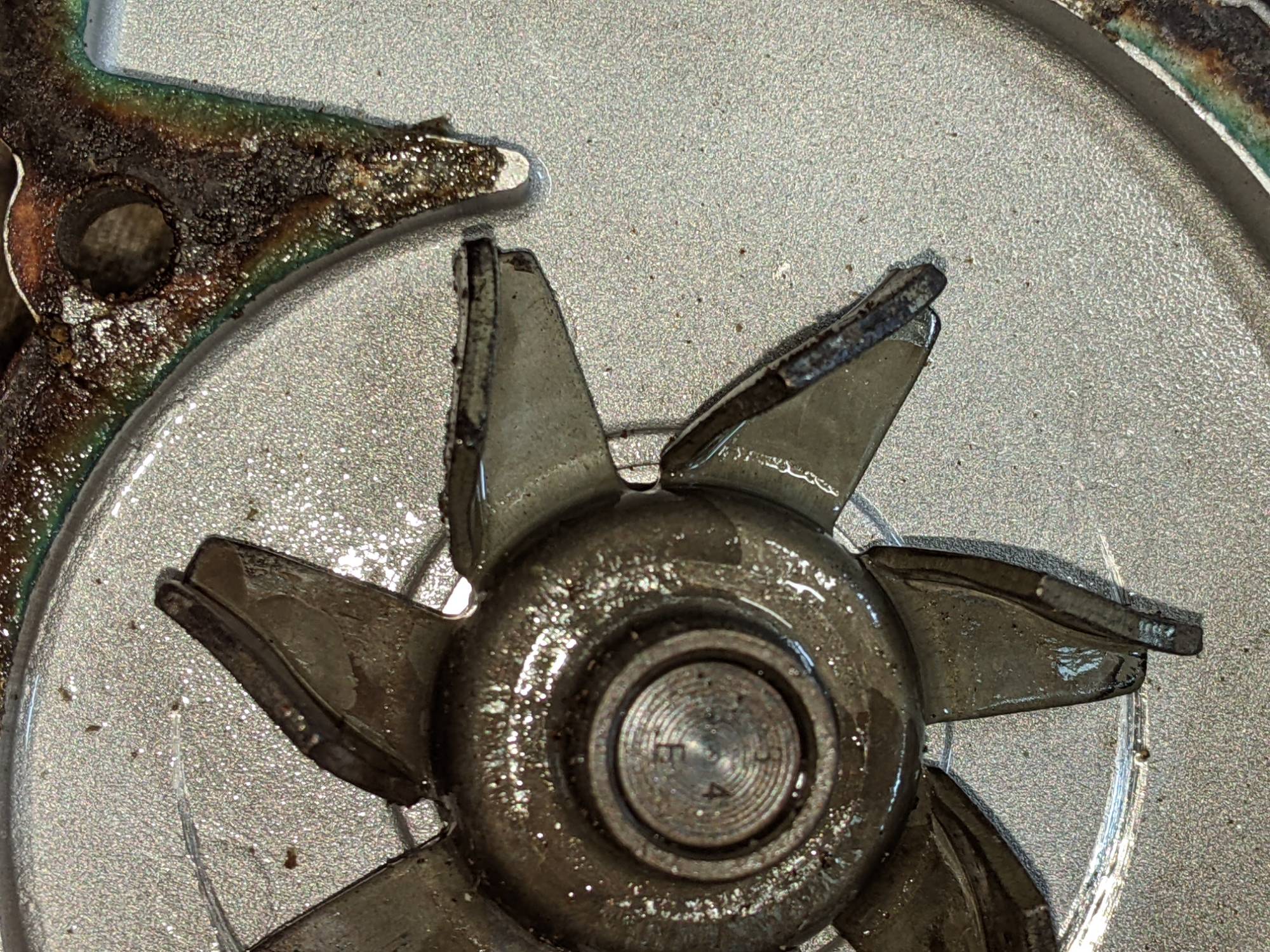 scoring in pump casing