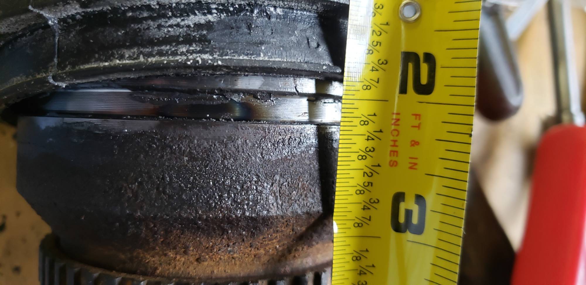 5/64" Aftermarket clamp area