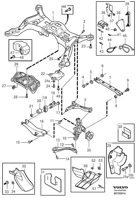 rear suspension S60R 06