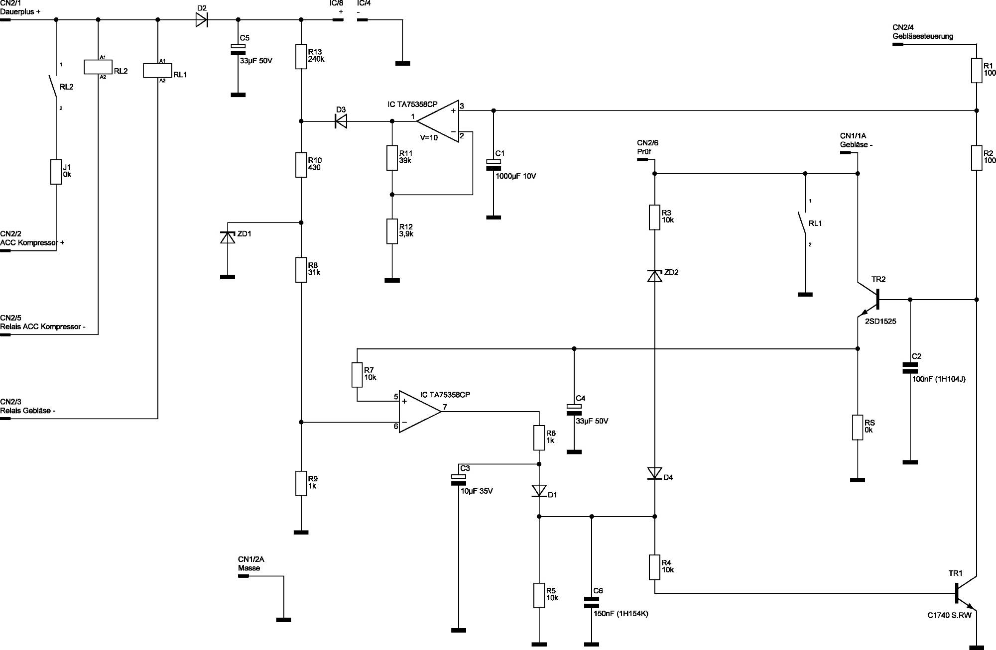 Circuit Diagram Blower power stage