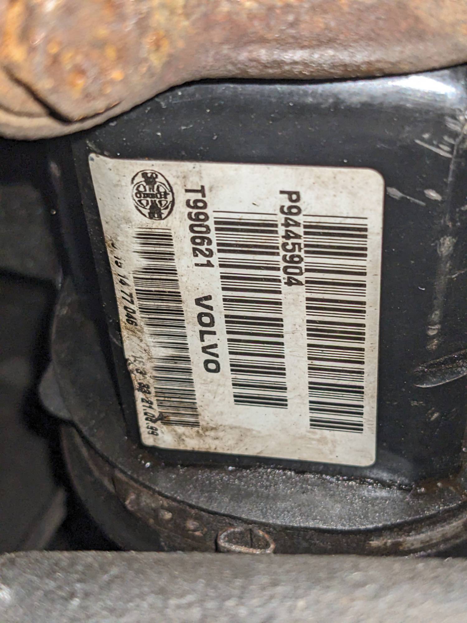 2000 FWD NA auto front right axle label