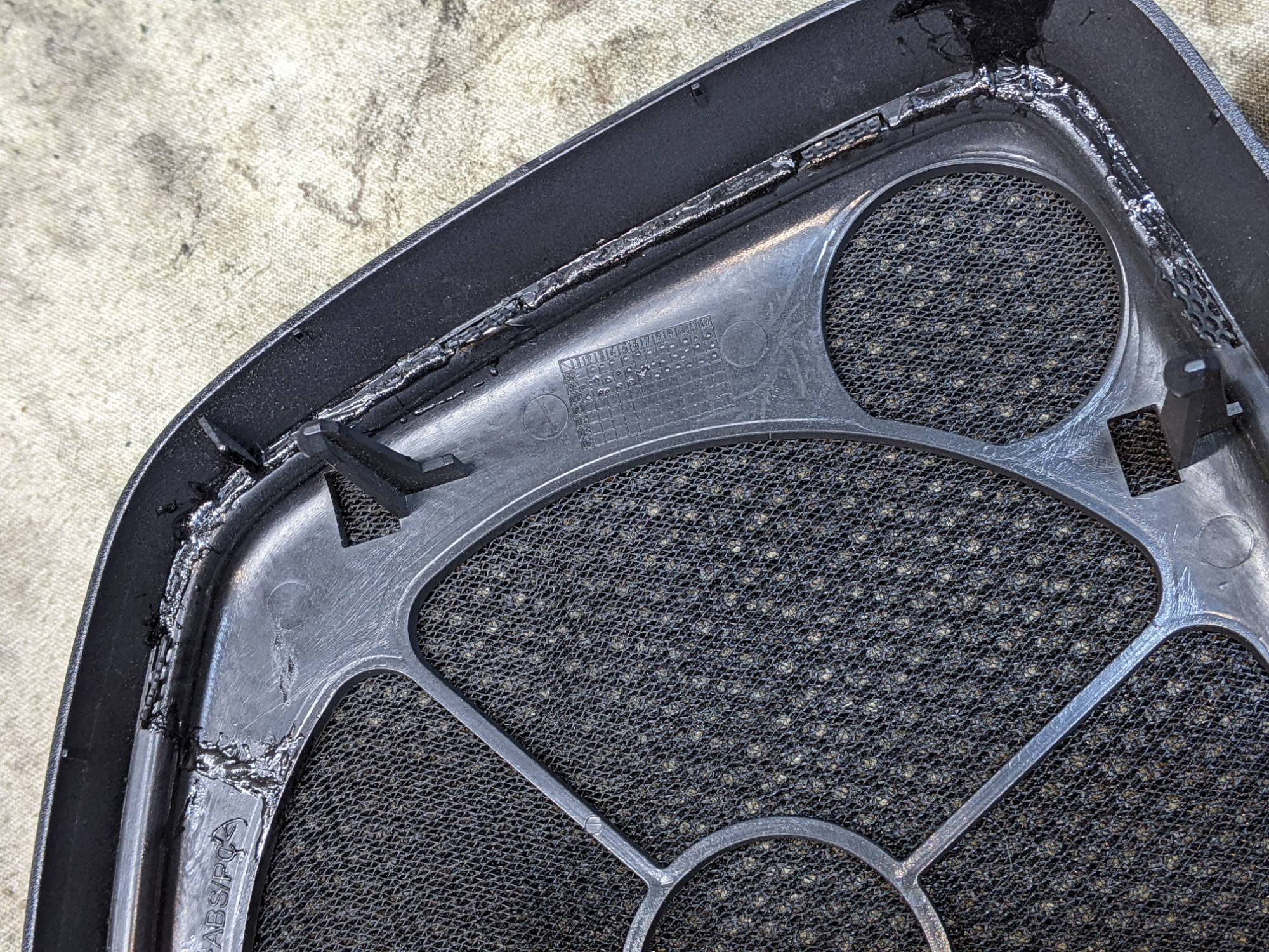 Underside of the Dolby speaker cover