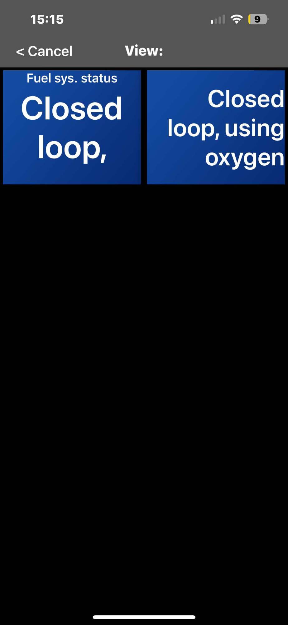 OBD2 Fuel system Closed using O2 sensor.