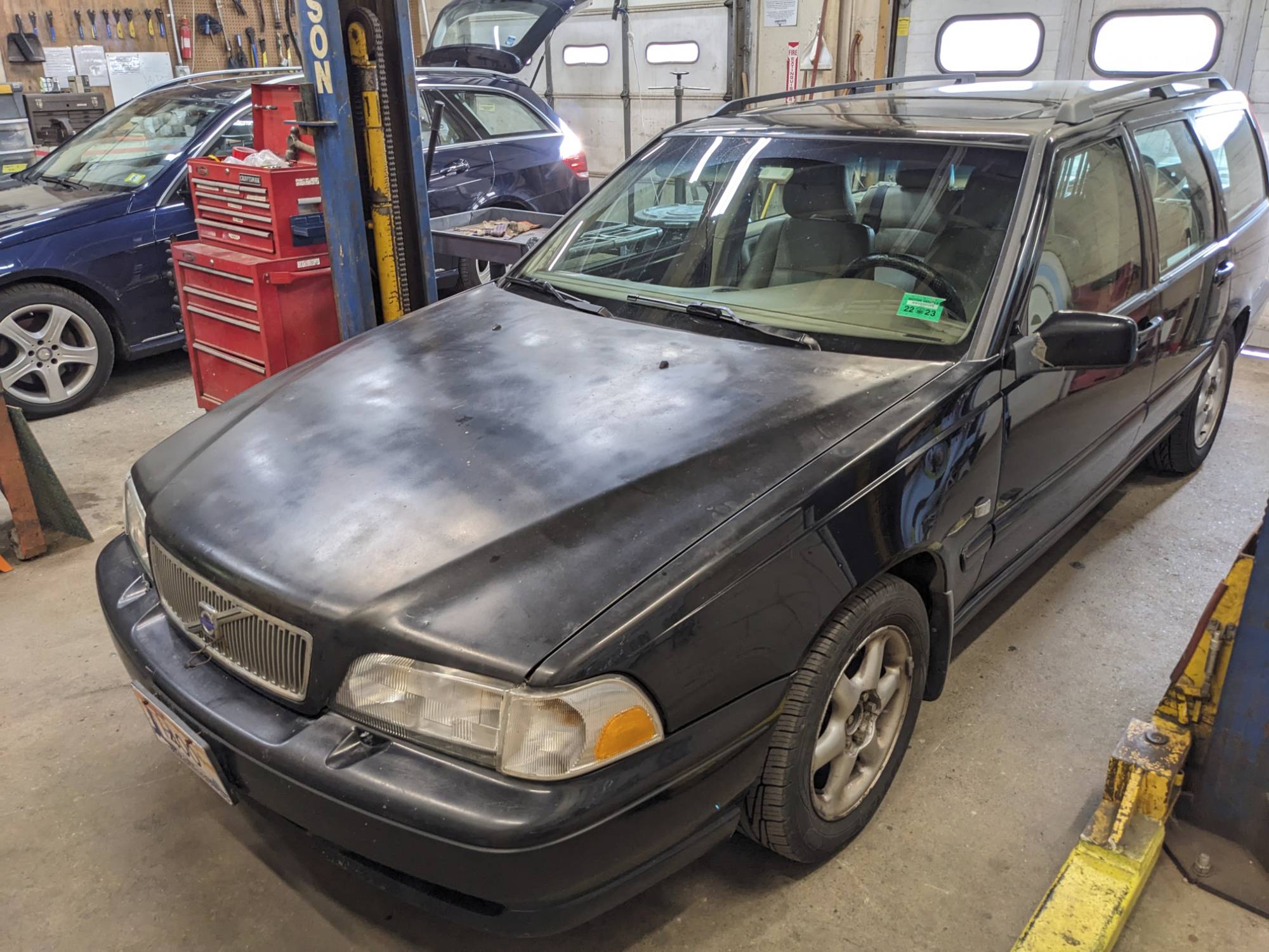 Original spray painted hood