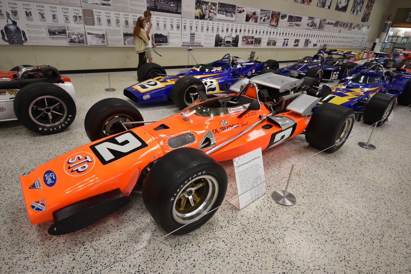 Mario Andretti’s #2 car from his 1969 win at the Indy 500.