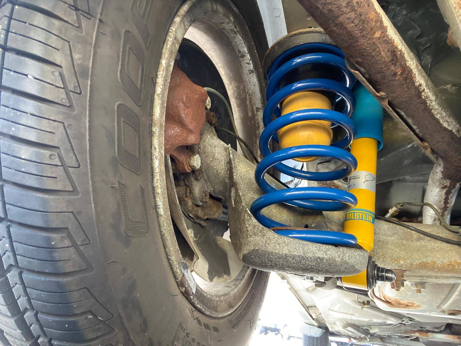 New Shocks and Springs (and some rust)